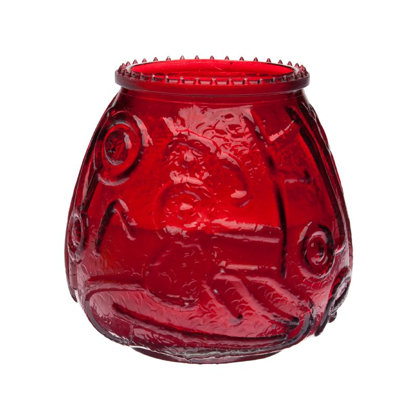 CANDLE IN GLASS RED 45 HR