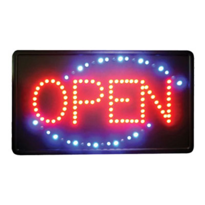 SIGN OPEN LIGHTED LED