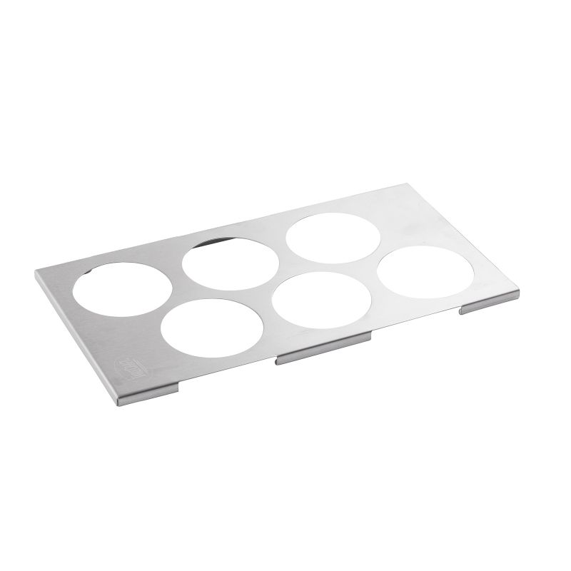 HOLDER SQUEEZE BOTTLE 6-HOLE S/S