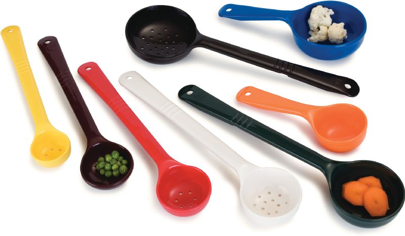 SPOON 1 OZ SOLID YELLOW SHORT HANDLE-JIT