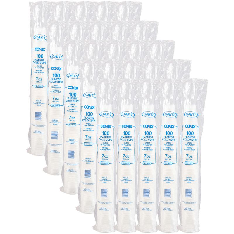CUP PLASTIC TRANSLUCENT 7 OZ