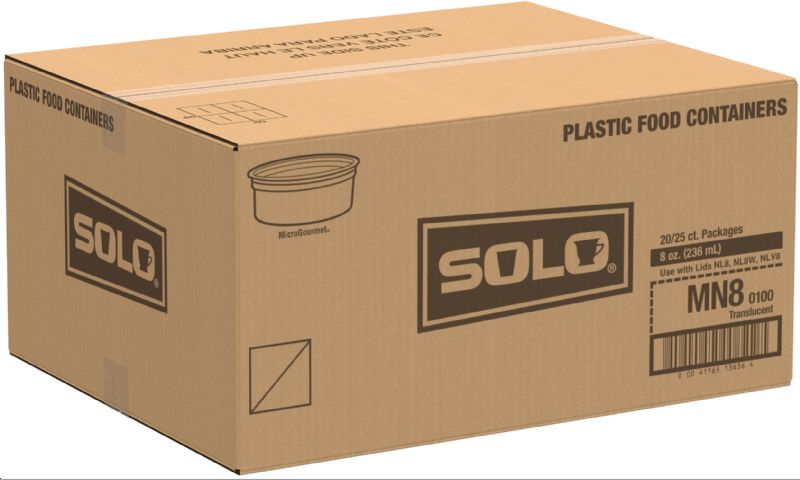CONTAINER DELI 8 OZ MICROWAVABLE