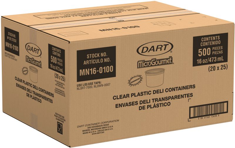 CONTAINER DELI 16 OZ MICROWAVABLE