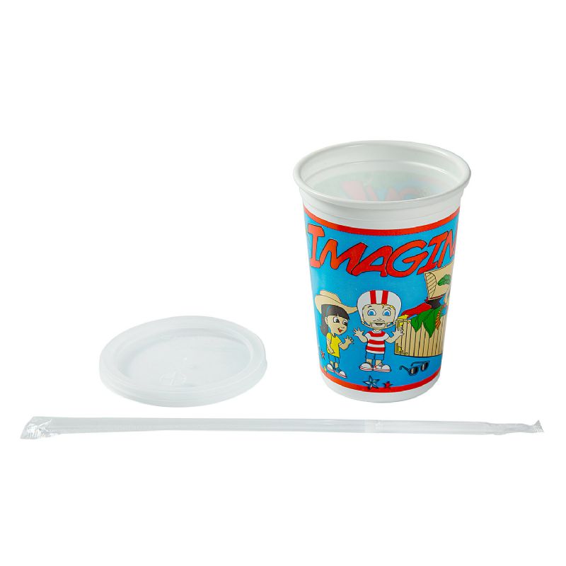 CUP PLASTIC KIDS 12 OZ COMBO IMAGINATION