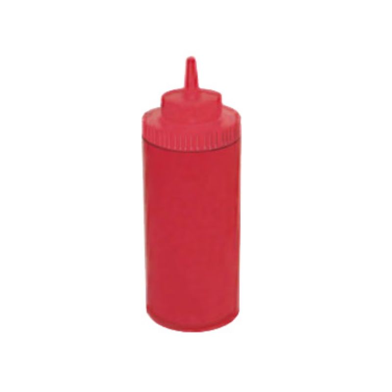SQUEEZE BOTTLE RED 16 OZ 