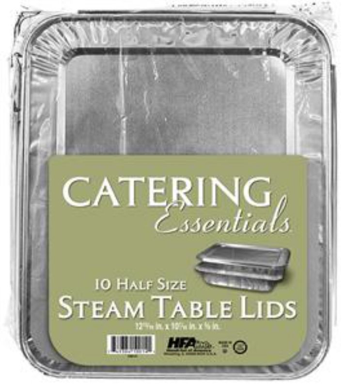 PAN FOIL STEAM TABLE HALF WITH LID-