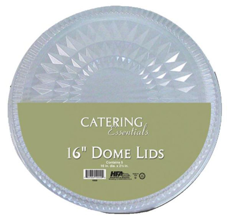 LID PLASTIC CLEAR DOME 16"-S/O
