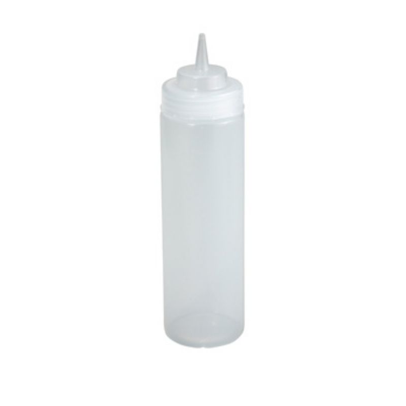 SQUEEZE BOTTLE WIDE MOUTH CLR 24 OZ