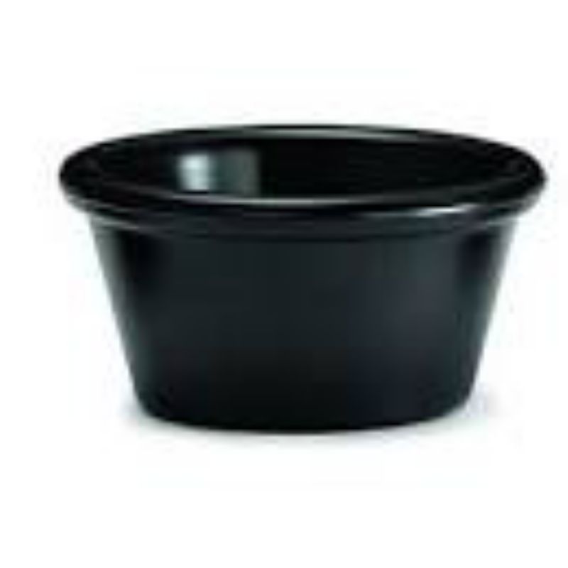 RAMEKIN CUP BLACK MELAMINE 4 OZ
