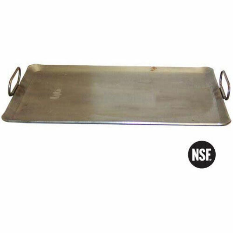 GRIDDLE W/HDLS 14X23X3/4 7 GA STEEL 