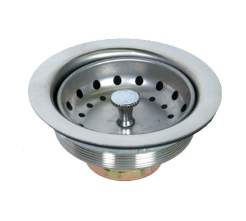 BASKET DRAIN W/ CRUMB CUP S/S 3.5" 