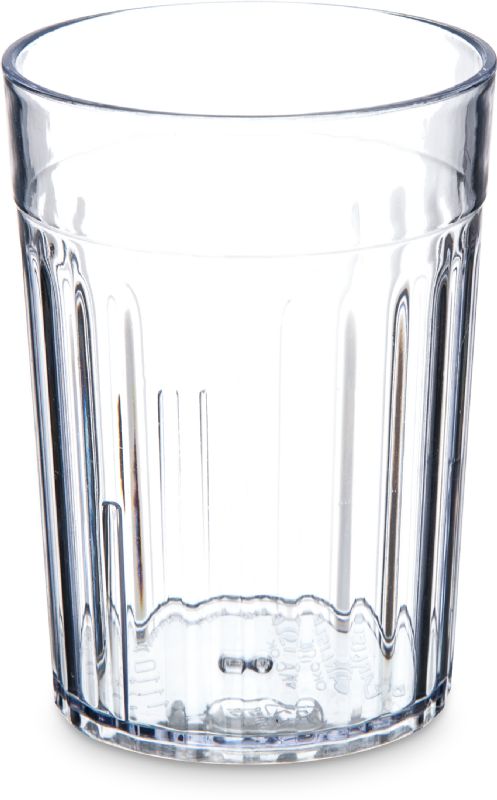 TUMBLER 10 OZ FLUTED CLEAR PLASTIC