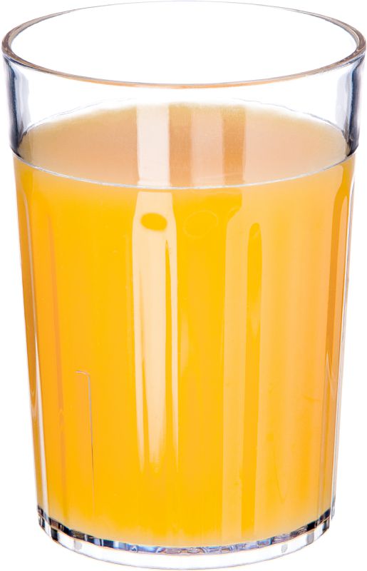 TUMBLER 10 OZ FLUTED CLEAR PLASTIC