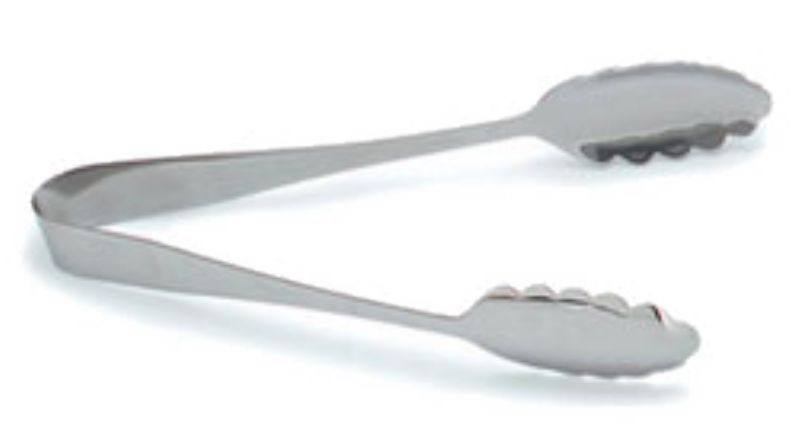 TONG SCALLOPED SERVING SS 10.5" 