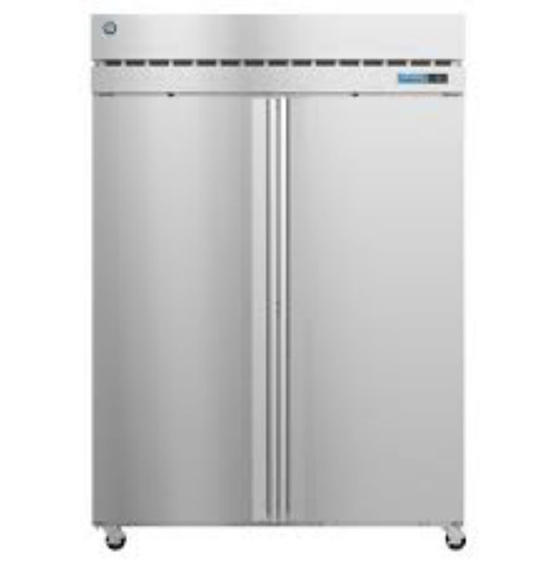 REFRIGERATOR REACH-IN 2 SECT SS DRS