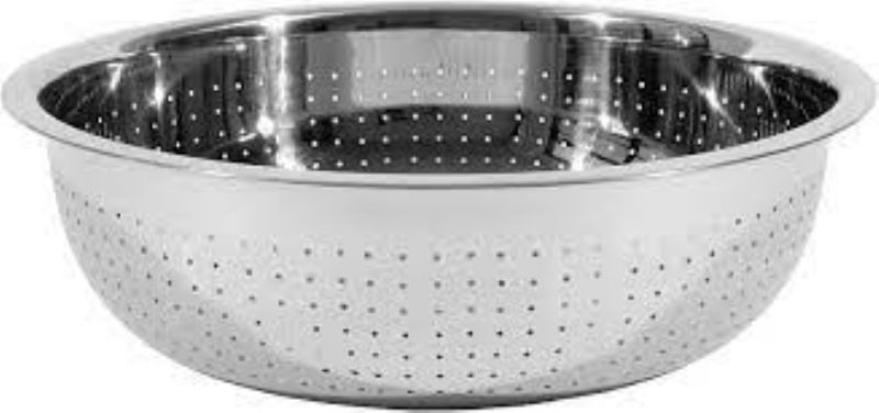 COLANDER SMALL HOLE S/S 15" 