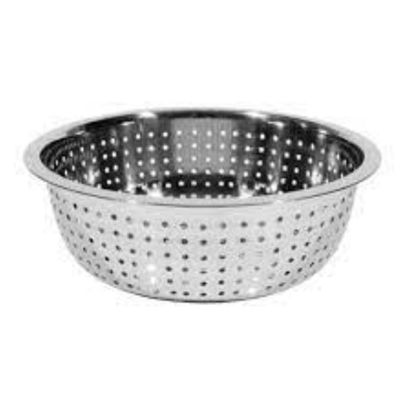 COLANDER LARGE HOLE S/S 13"