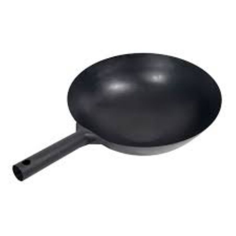 WOK 16" MANDARIN STYLE W/STEEL HNDL