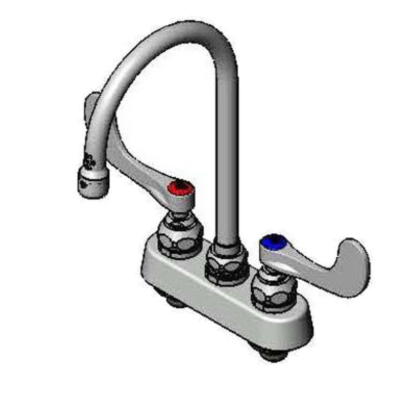 FAUCET DECK MOUNT 4"-CTRS W/WRIST