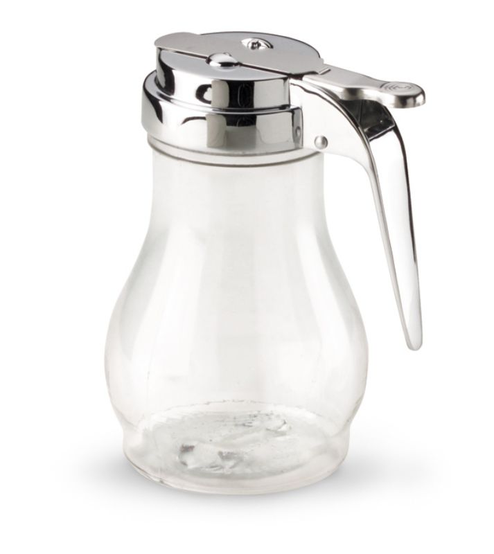 SYRUP DISPENSER 10 OZ POLY-CARB W/CHROME