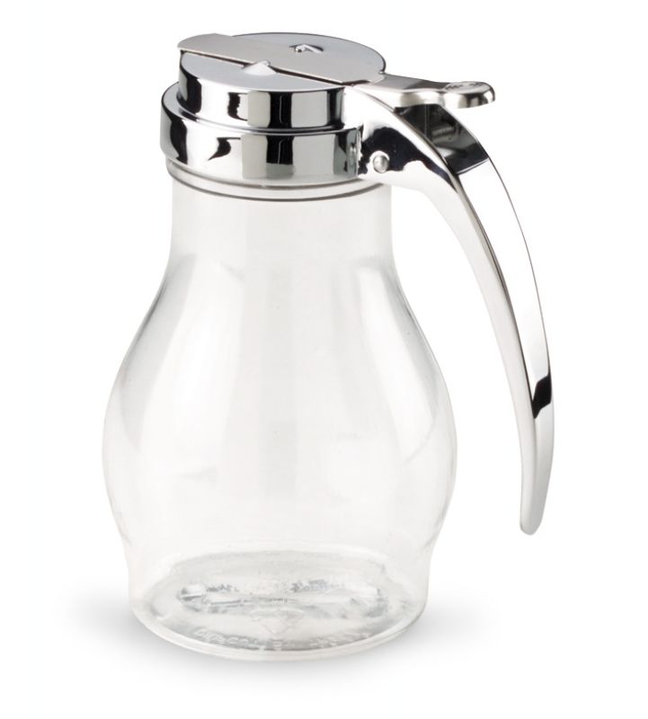 SYRUP DISPENSER 16 OZ POLY-CARB W/CHROME
