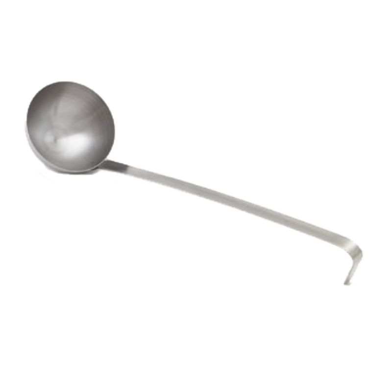 LADLE 1/2 OZ S/S W/HOOKED GROOVE 11"