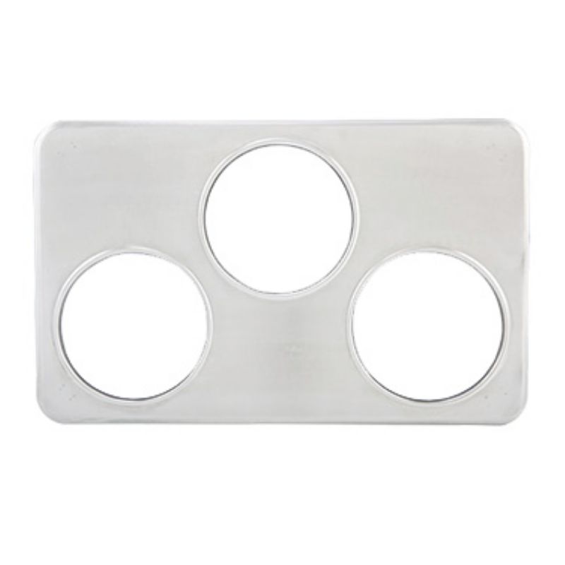 ADAPTER PLATE S/S 3- 6 3/8 HOLES  