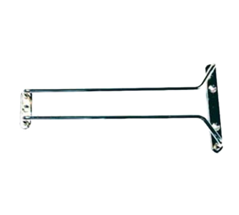 GLASS HANGER WIRE CHROME PLATED 10"