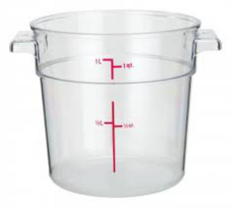 CONTAINER STORAGE COVER RND CLEAR QT