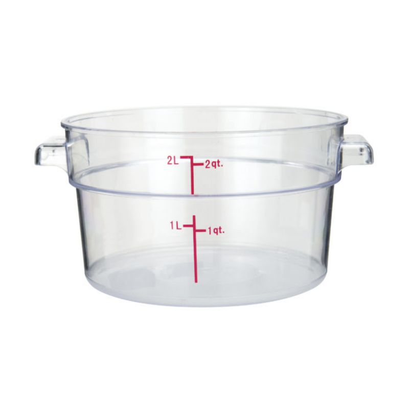CONTAINER STORAGE ROUND CLEAR 2 QT