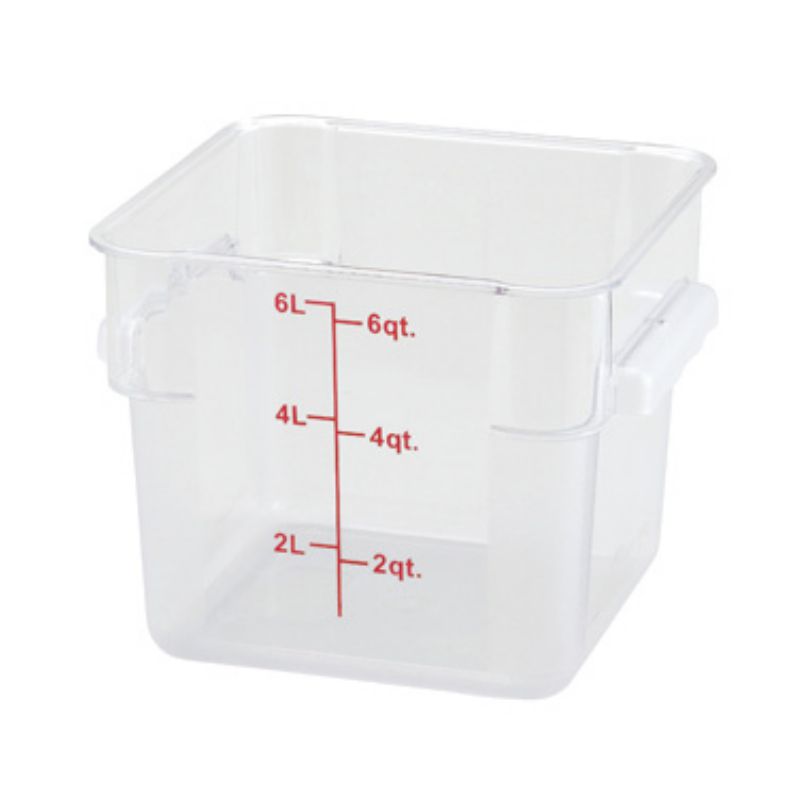 CONTAINER FOOD STORAGE SQUARE 6 QT