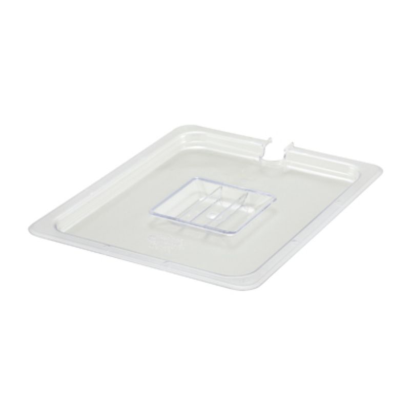 COVER PAN NOTCHED CLEAR 1/2 SIZE