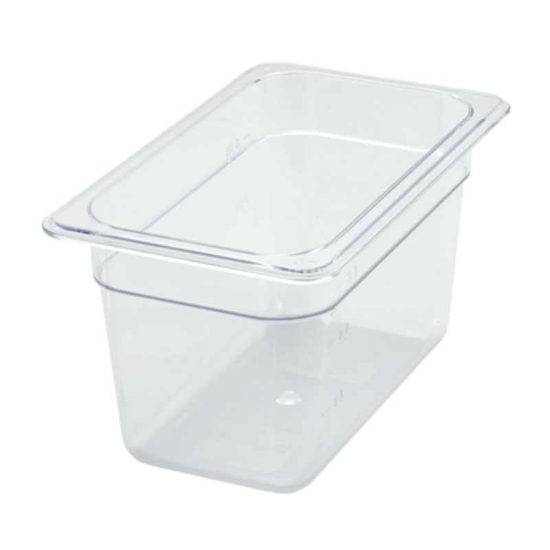PAN FOOD CLEAR 1/4 SIZE 5-1/2" DEEP