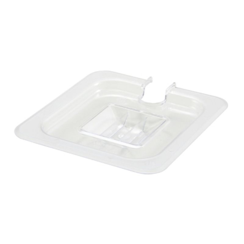 COVER PAN NOTCHED CLEAR 1/6 SIZE -JIT
