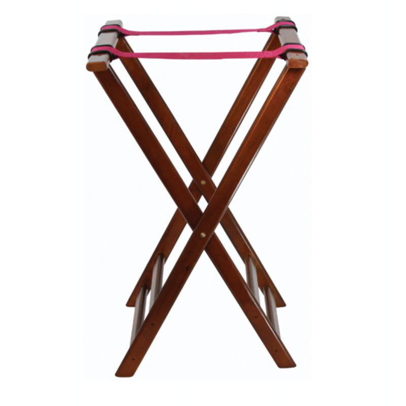 TRAY STAND WOOD 32  WALNUT