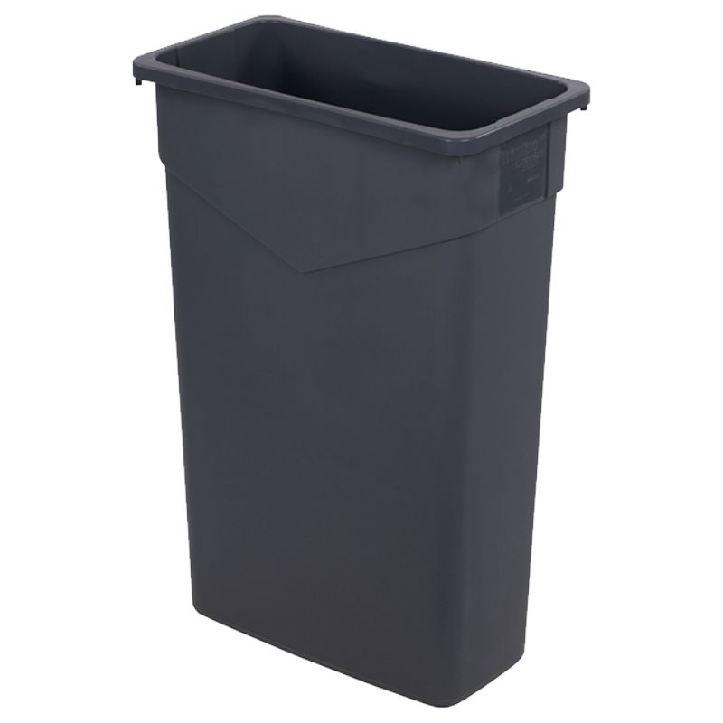 TRASH CONTAINER GRAY 23 GAL TRIMLINE-JIT
