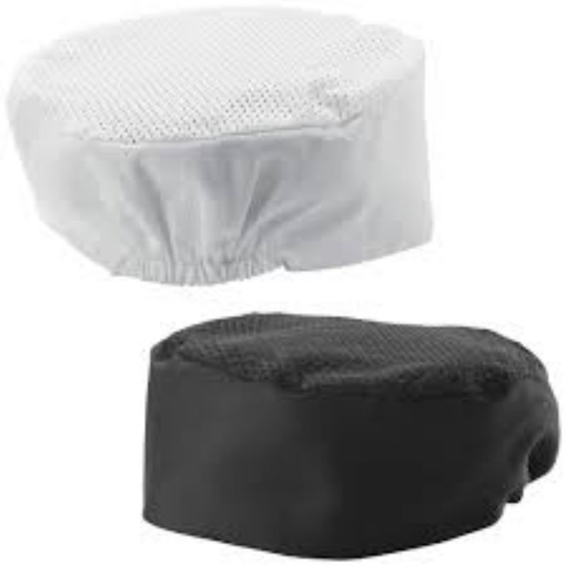 HAT CHEF PILLBOX VENTED 3.5"H