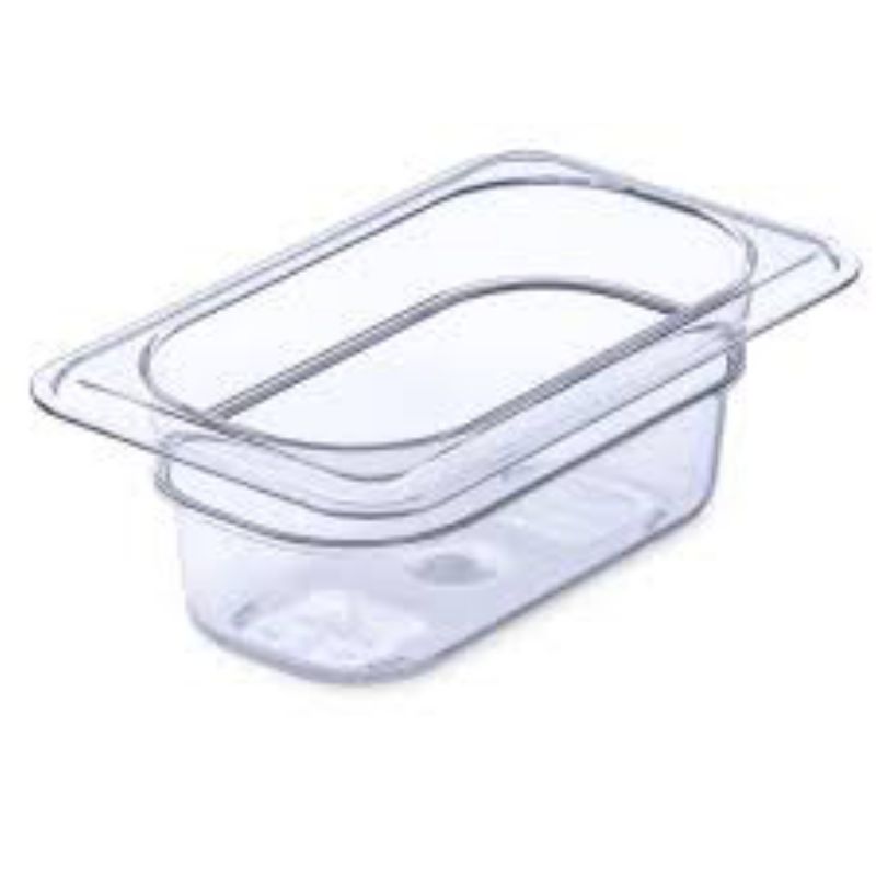 PAN FOOD CLEAR PLASTIC 1/9 SZ 2.5"DP