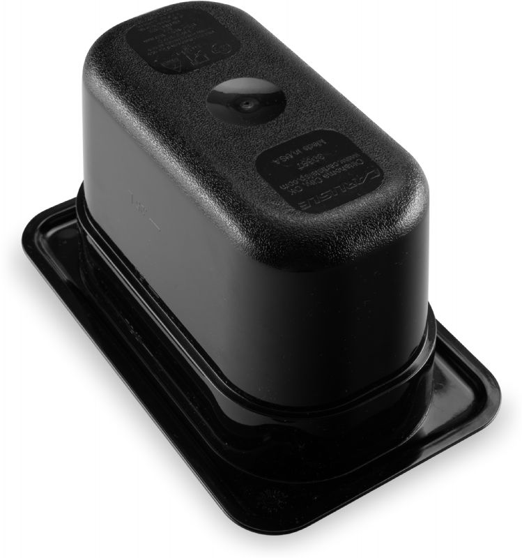 PAN FOOD PLASTIC BLACK 1/9 SZ 4" DP