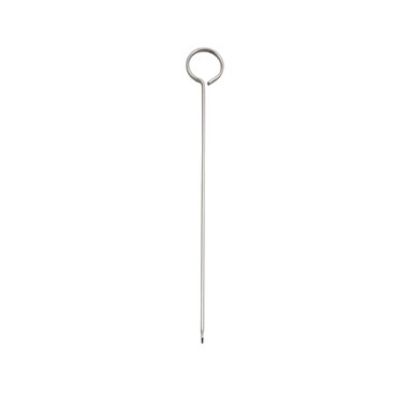 SKEWER 8" OVAL FLAT NEEDLE S/S
