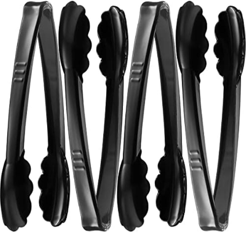 TONG SERVING BLACK 6.5"