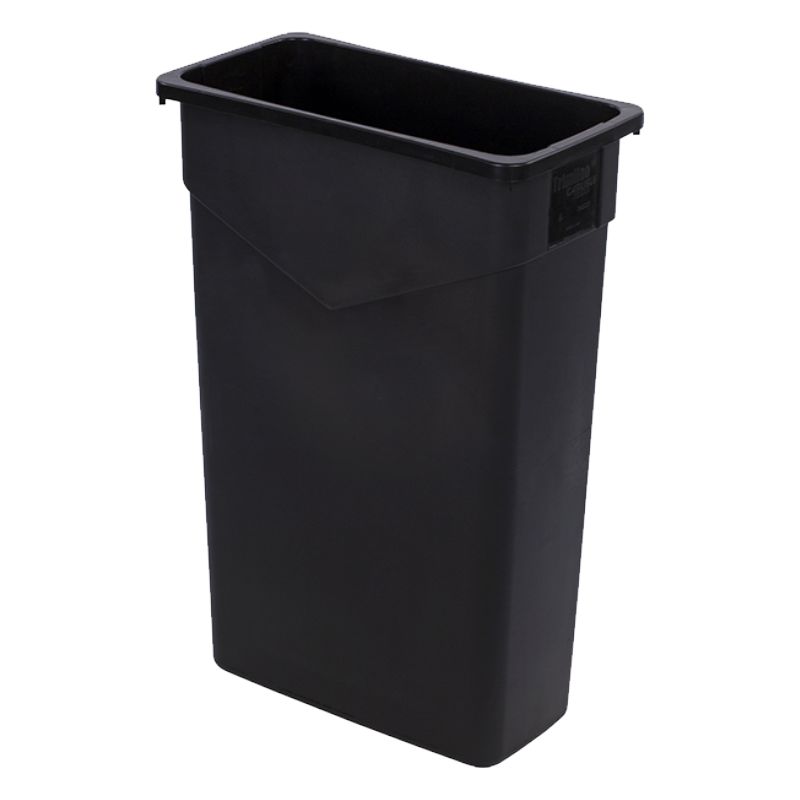 TRASH CONTAINER BLK 23 GAL TRIMLINE