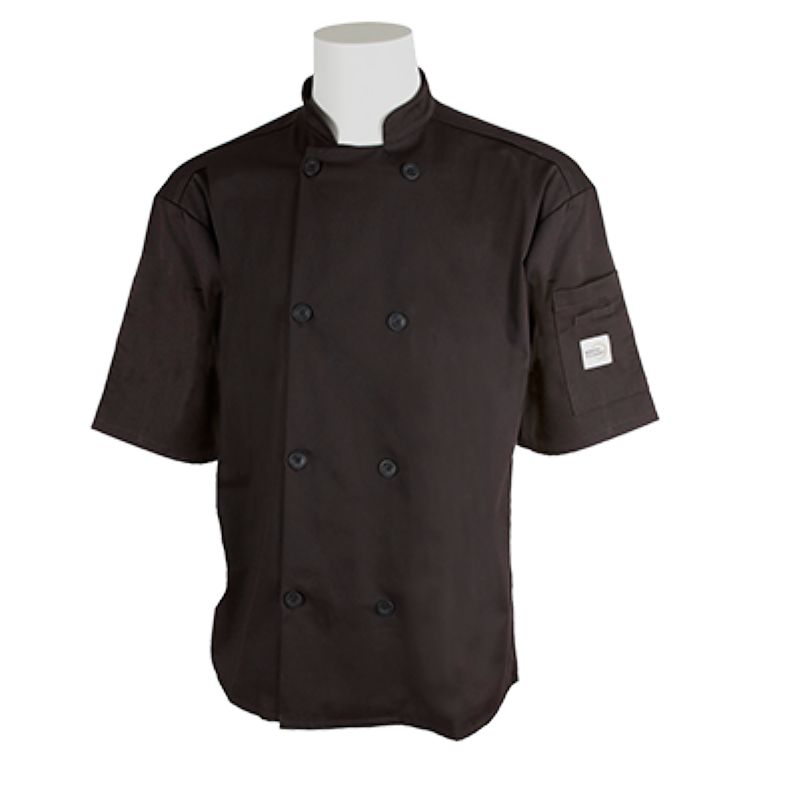 COAT CHEF UNISEX BLK MILLENNIA SM