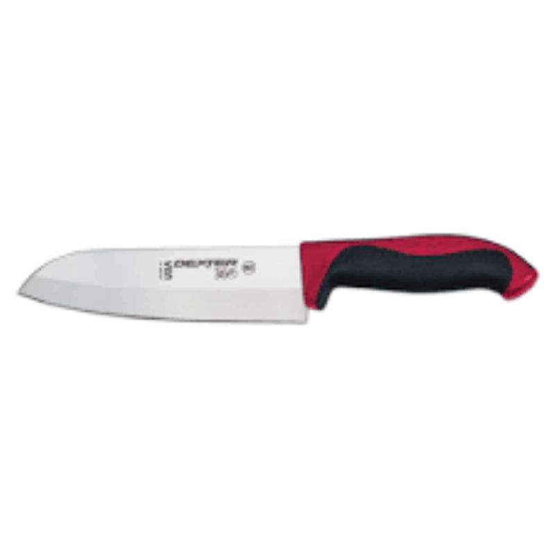 KNIFE ASIAN DEXSTEEL RED HANDLE 7"