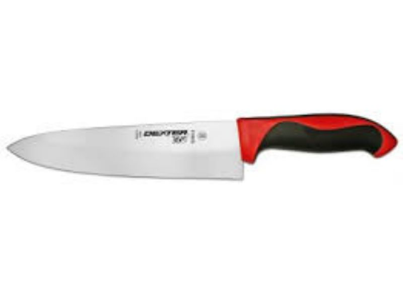 KNIFE CHEF DEXSTEEL RED HANDLE 8" 