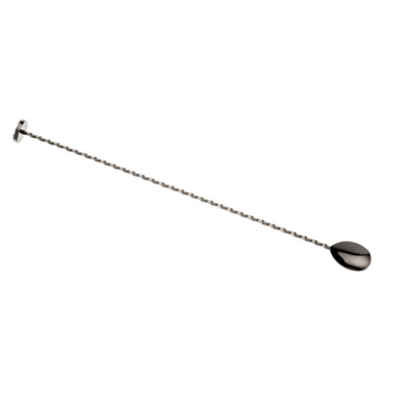 SPOON BAR W/MUDDLER 15  BLK TWISTED 