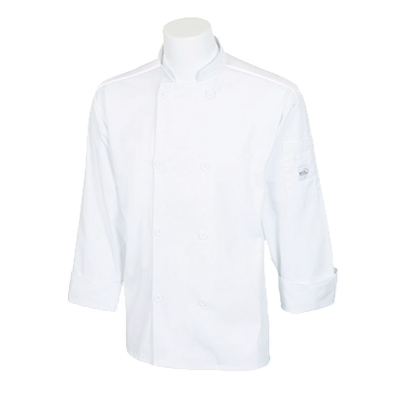 COAT CHEF UNISEX LNG SLEEVE WHITE XS