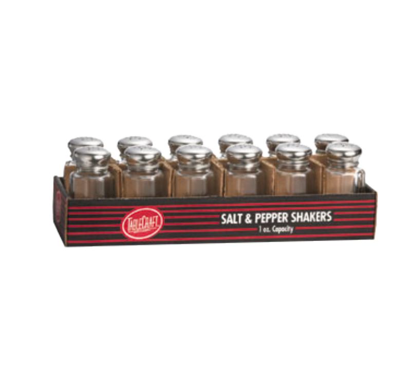 SHAKER SALT & PEPPER 1 OZ PANELED