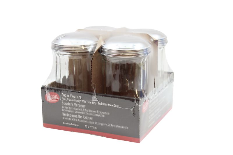POURER SUGAR 12 OZ FLUTED (4/PK)    