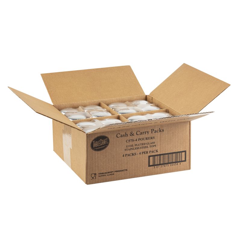 POURER SUGAR 12 OZ FLUTED (4/PK)    